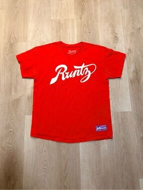 Runtz 2017 Worldwide Tour Red & White Graphic Tee Size Large 100% Cotton